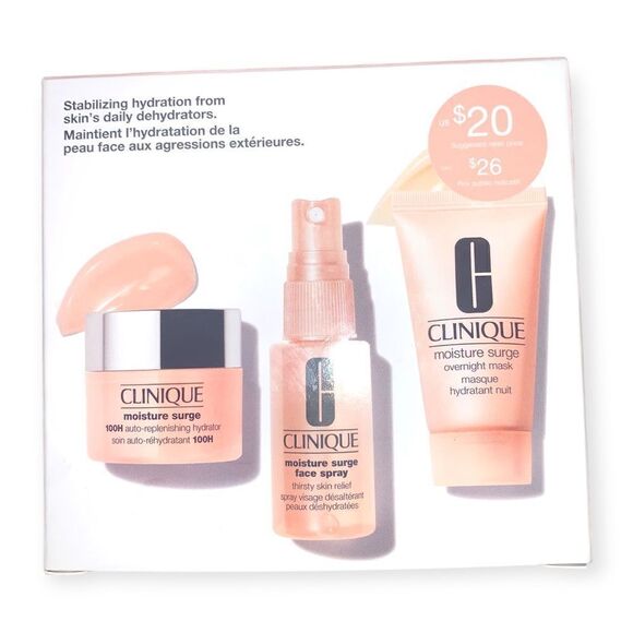 Clinique Other - Clinique Moisture Surge Kit - 2.5oz/3ct